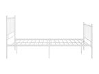 White Metal Bed Frame, 120 x 200 cm