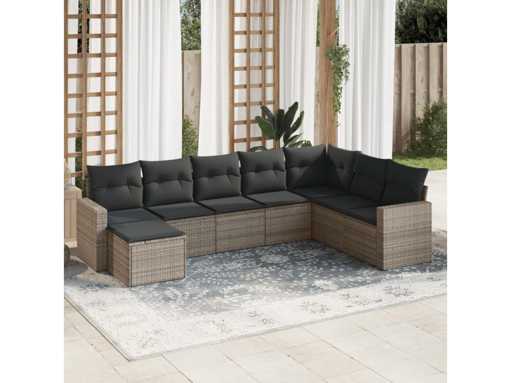 Gray Woven Resin Wicker Outdoor Furniture Set - dlz1766587581668