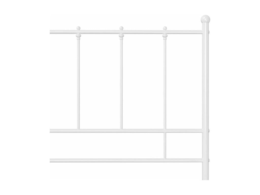 White Metal Bed Frame, 120 x 200 cm