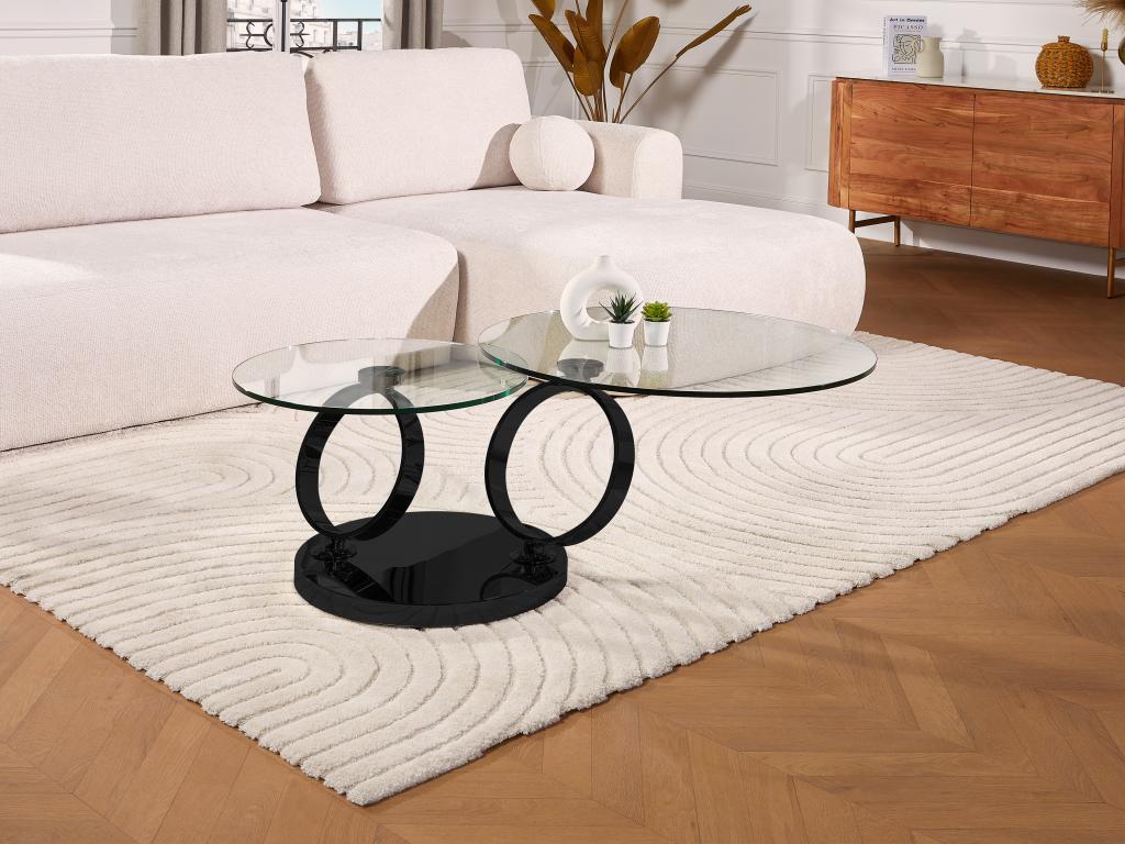 Black Glass Coffee Table