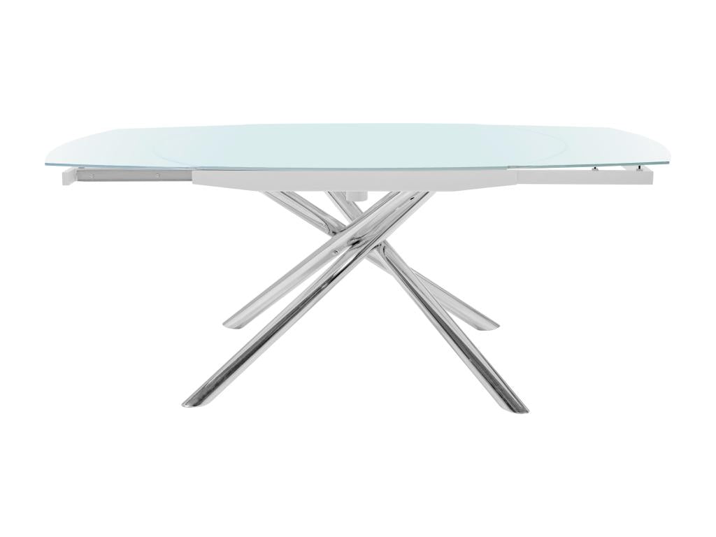 White Metal Dining Table