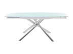 White Metal Dining Table