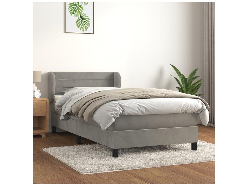 White Velvet Mattress, 90 x 200 cm