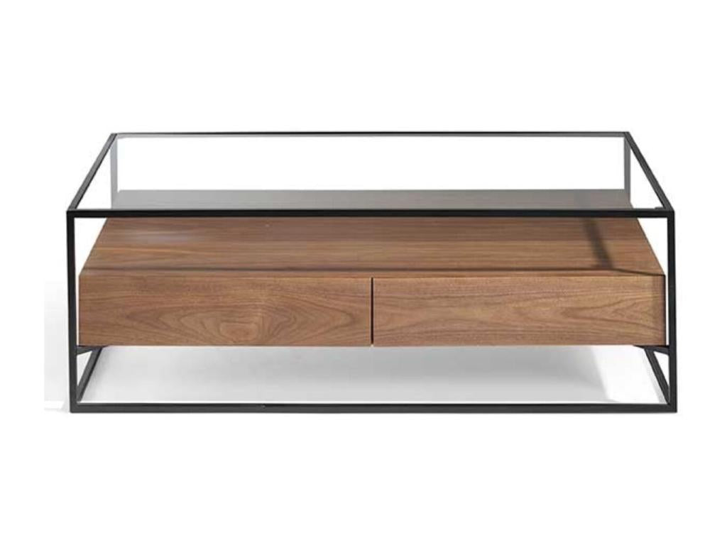Brown Metal Coffee Table