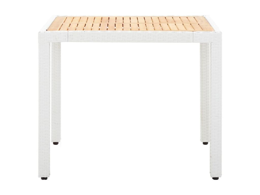 White Woven Resin Wicker Outdoor Furniture Set