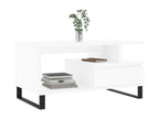 White Engineered Wood Coffee Table, 90 x 49 x 45 cm