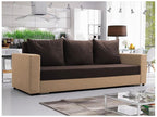 Brown Sofa Bed, 80 x 235 x 87 cm