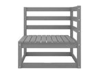 Gray Pine Wood Outdoor Furniture Set - dlz1766587750408