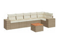 Beige Woven Resin Wicker Outdoor Furniture Set - dlz1766587786600