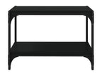 Black Engineered Wood TV Stand, 60 x 33 x 41 cm