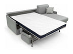 Gray Fabric Sofa Bed, 120 x 197 cm