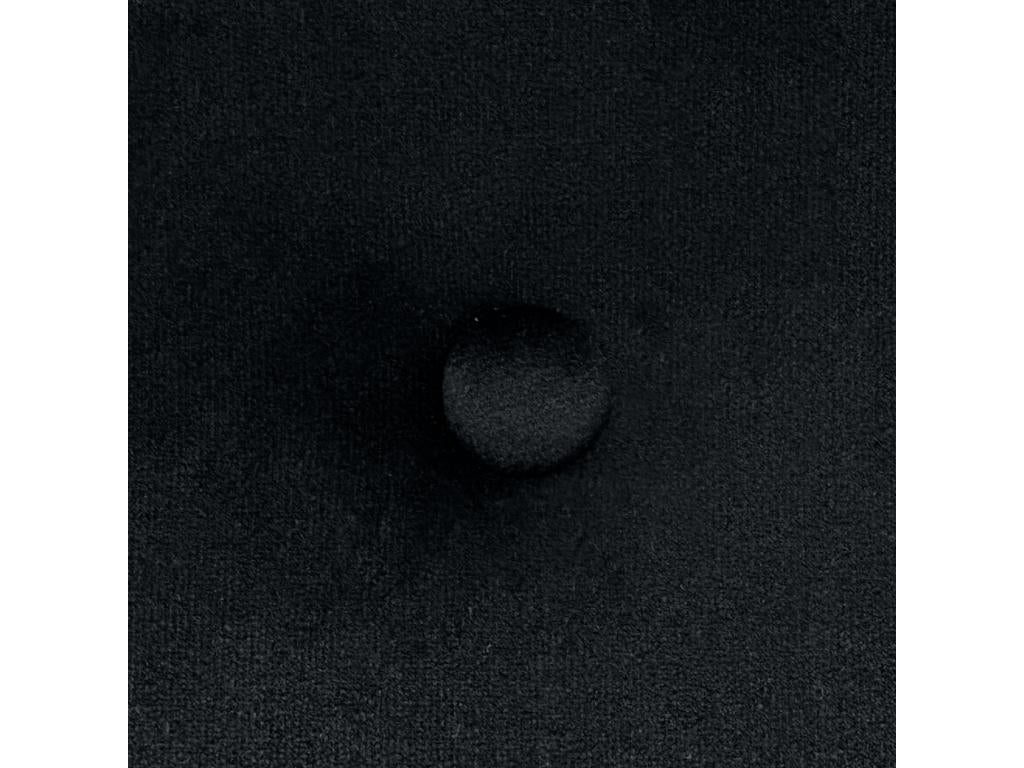 Black Velvet Bed, 110 x 115 cm