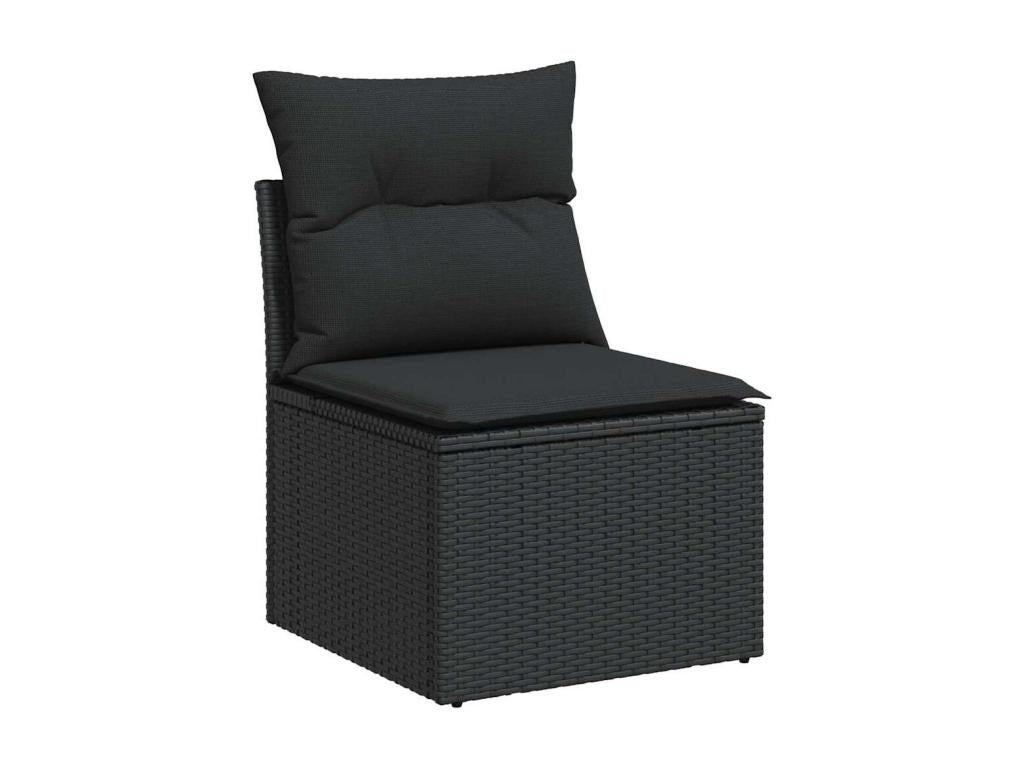 Black Woven Resin Wicker Outdoor Furniture Set - dlz1766588021531
