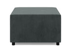 Anthracite Ottoman, 70 x 70 cm