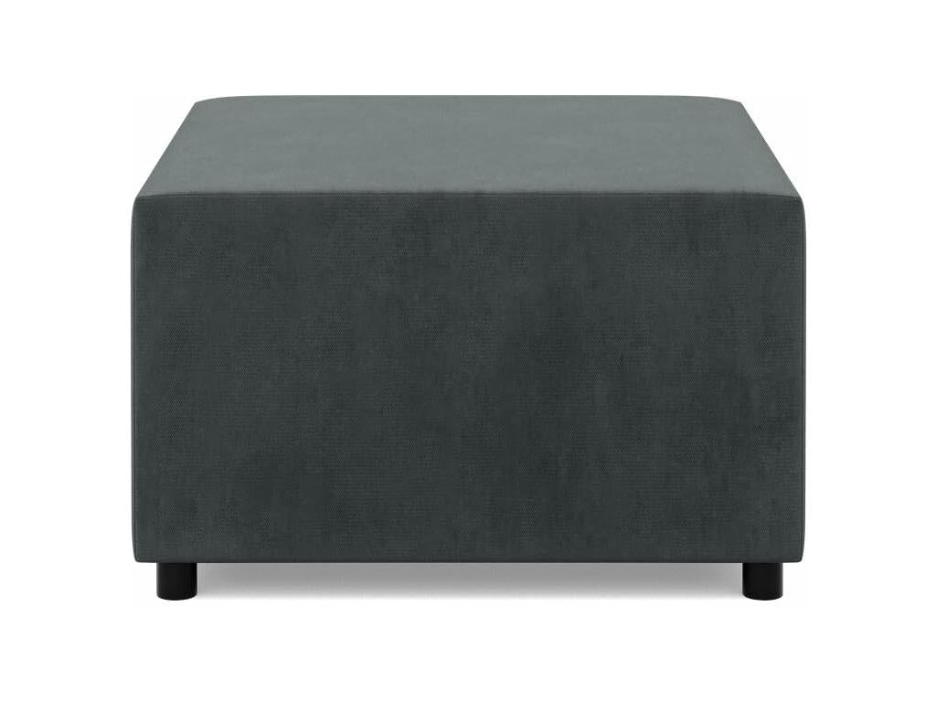 Anthracite Ottoman, 70 x 70 cm