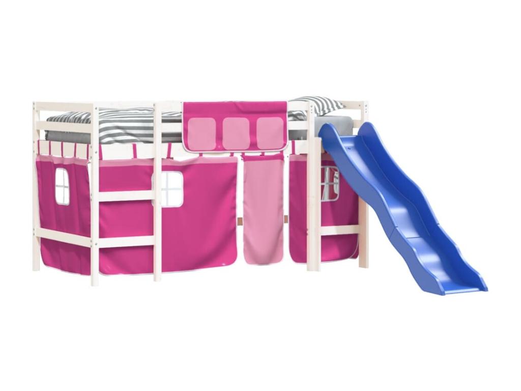 Pine Wood Bed, 90 x 190 cm