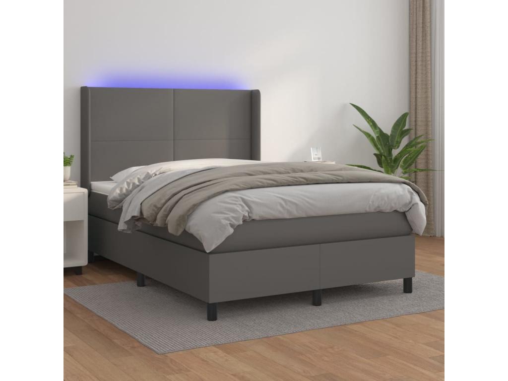 White Faux Leather Mattress, 140 x 200 cm