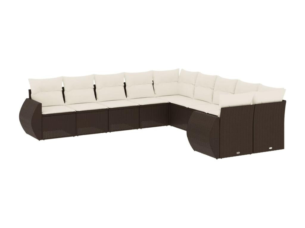 Brown Woven Resin Wicker Outdoor Furniture Set - dlz1766587728993