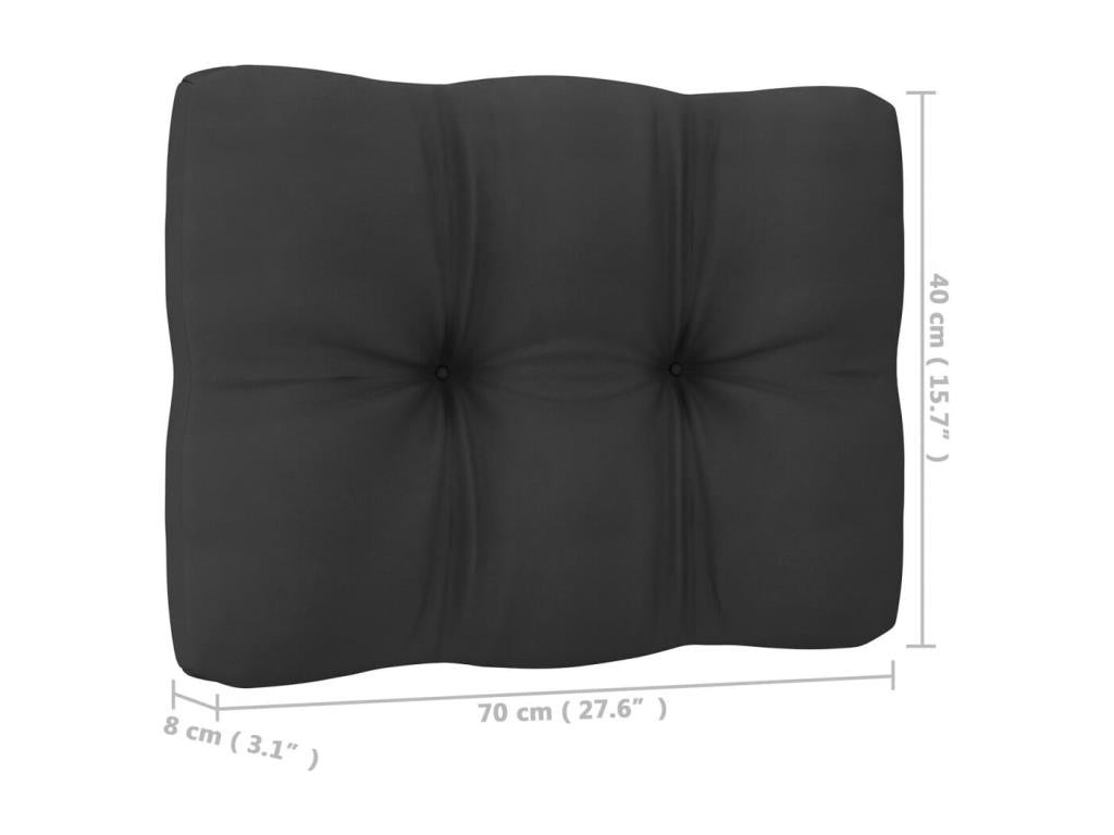 Gray Pine Wood Outdoor Furniture Set - dlz1766587685220