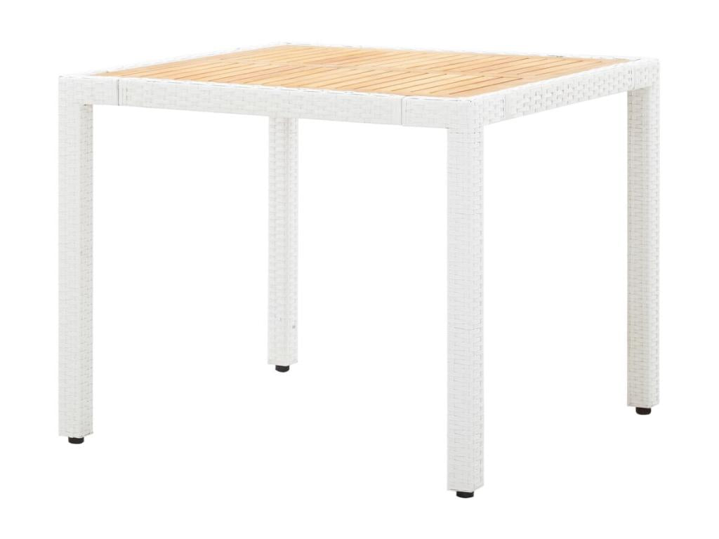 White Woven Resin Wicker Outdoor Furniture Set