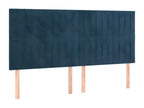 Blue Velvet Bed, 80 x 5 x 78 cm