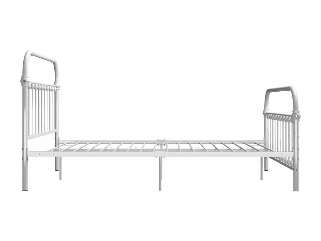 White Metal Bed Frame, 160 x 200 cm