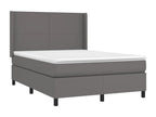 White Faux Leather Mattress, 140 x 200 cm