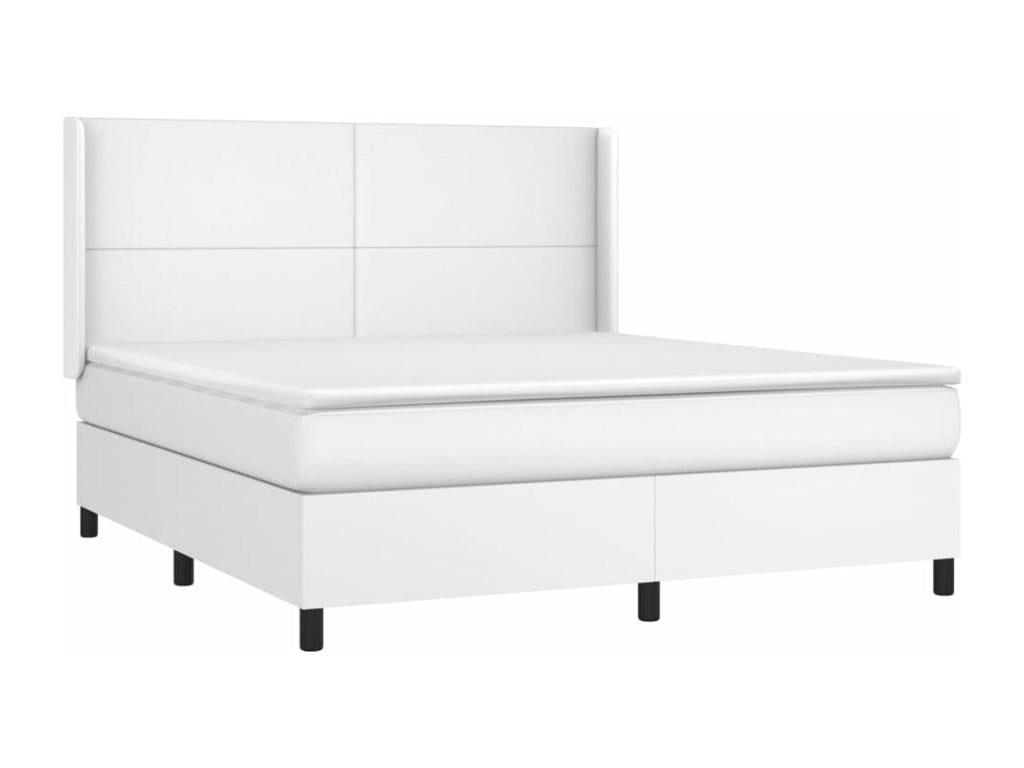 White Faux Leather Mattress, 160 x 200 cm