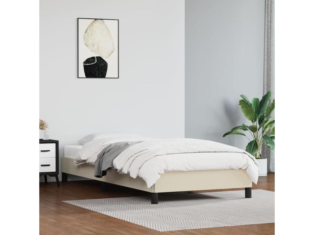 Faux Leather Bed Frame, 90 x 190 cm