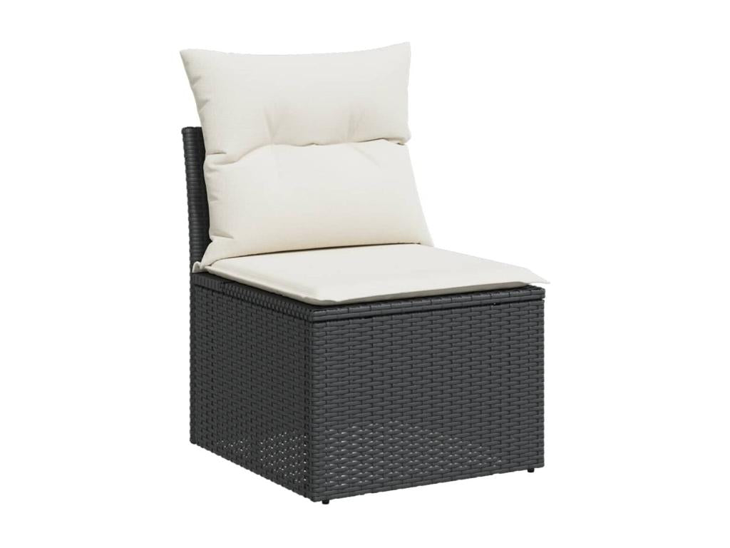 Black Woven Resin Wicker Outdoor Furniture Set - dlz1766587535927