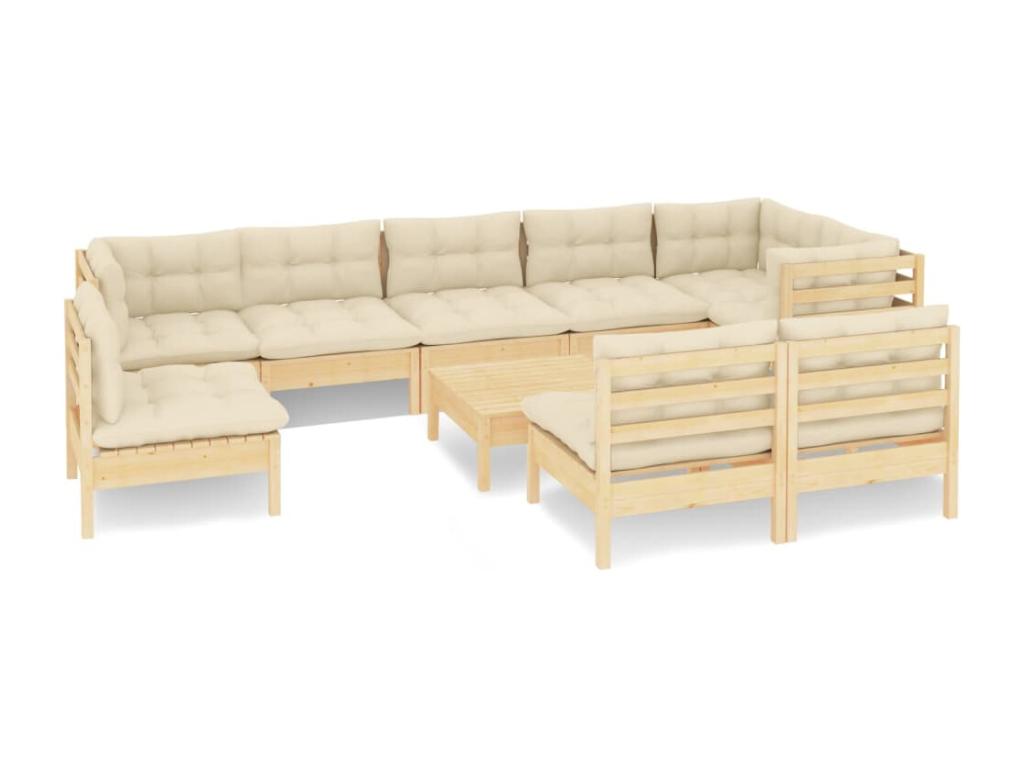 Pine Wood Outdoor Furniture Set