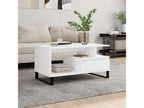 White Engineered Wood Coffee Table, 90 x 49 x 45 cm