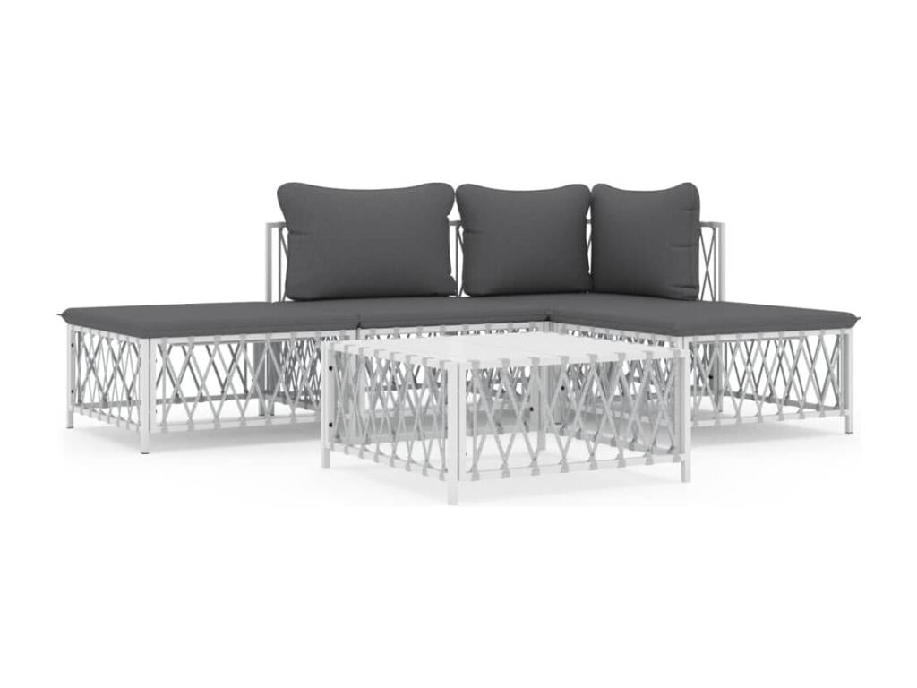 White Outdoor Furniture Set - dlz1766587962658