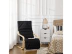 Black Fabric Accent Chair