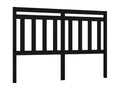 Black Solid Wood Bed, 166 x 4 x 100 cm