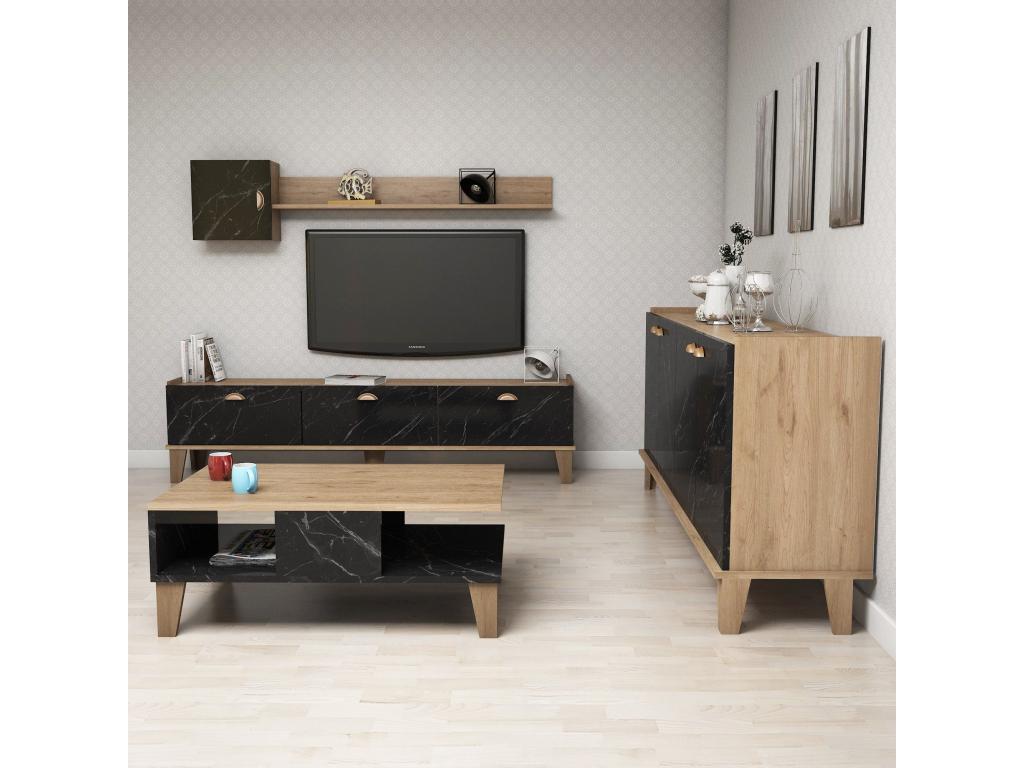 Beige Oak Wood Home Furniture