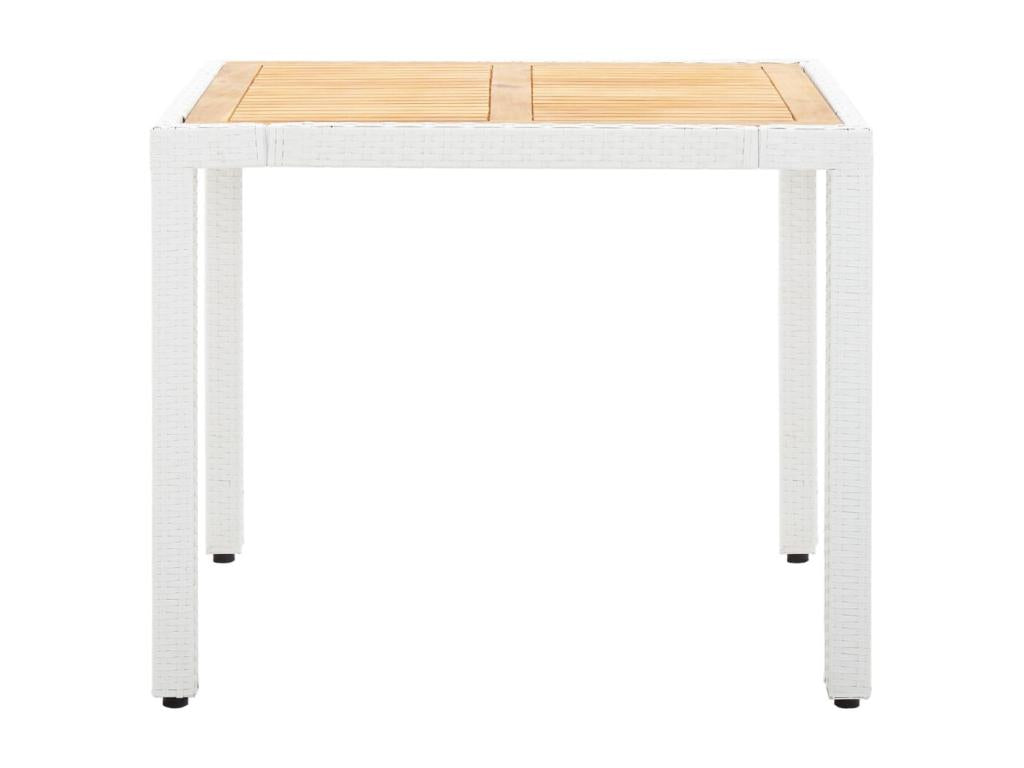 White Woven Resin Wicker Outdoor Furniture Set