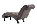Gray Velvet Chaise Lounge