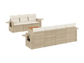 Beige Woven Resin Wicker Outdoor Furniture Set - dlz1766587729630