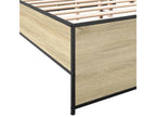 Natural Engineered Wood Bed Frame, 140 x 190 cm