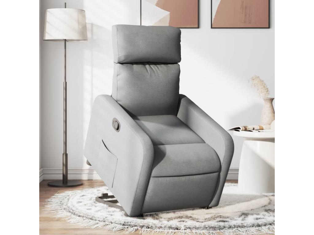 Gray Fabric Accent Chair - dlz1766587540072