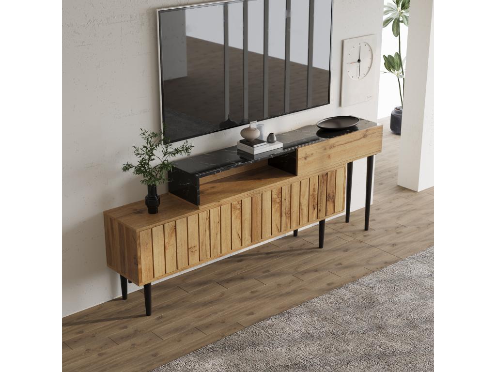 Natural Iron TV Stand