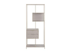 Beige Metal Bookcase