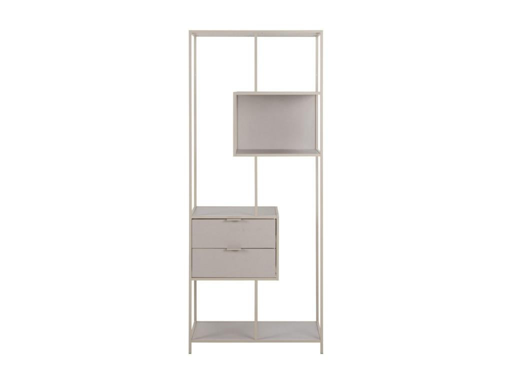 Beige Metal Bookcase