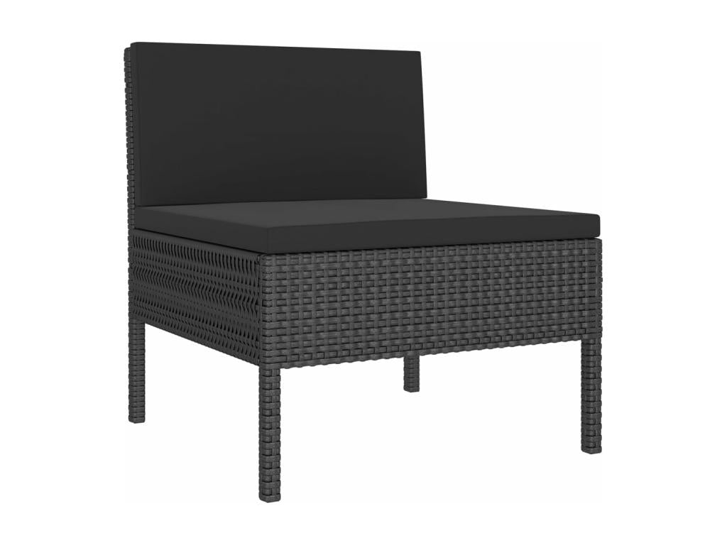 Black Woven Resin Wicker Outdoor Furniture Set - dlz1766587694452