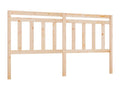 Brown Solid Wood Bed, 186 x 4 x 100 cm
