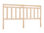 Brown Solid Wood Bed, 186 x 4 x 100 cm