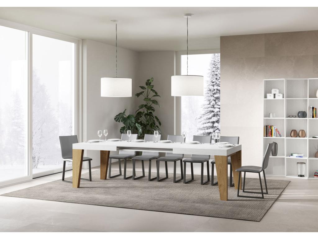 Natural Oak Wood Table, 90 x 180 cm