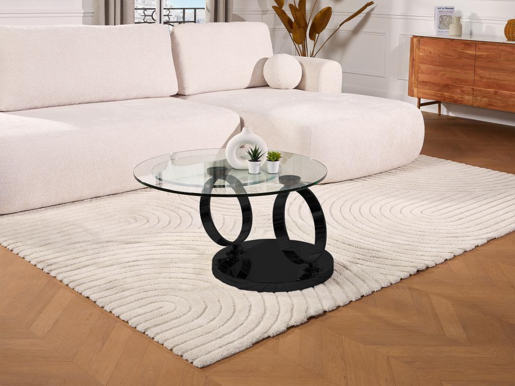 Black Glass Coffee Table