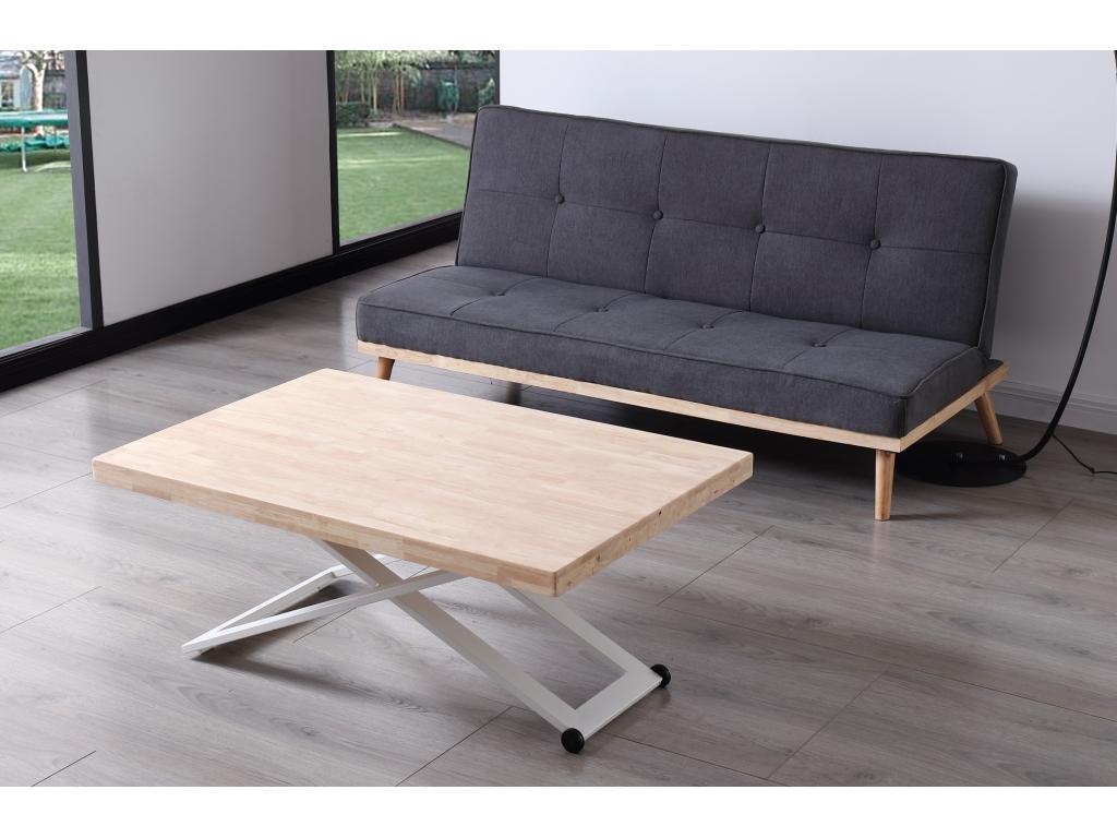 Natural Oak Wood Coffee Table - dlz1766587971392